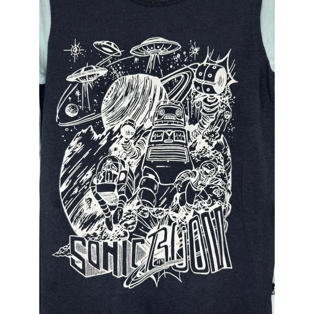 Rags Kids Size 3/4 Space Robot UFO Sonic Boom Pajamas Jumpsuit‎ Romper